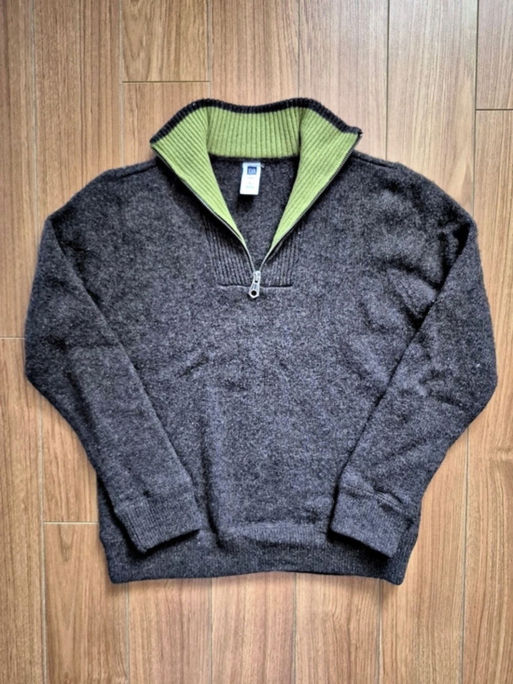GAP Lambswool Quarter-Zip Sweater